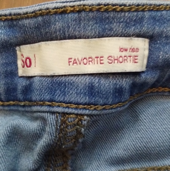 So Kohl's Low Rise Favorite Shortie Demin Shorts size girl 7 - Picture 5 of 15
